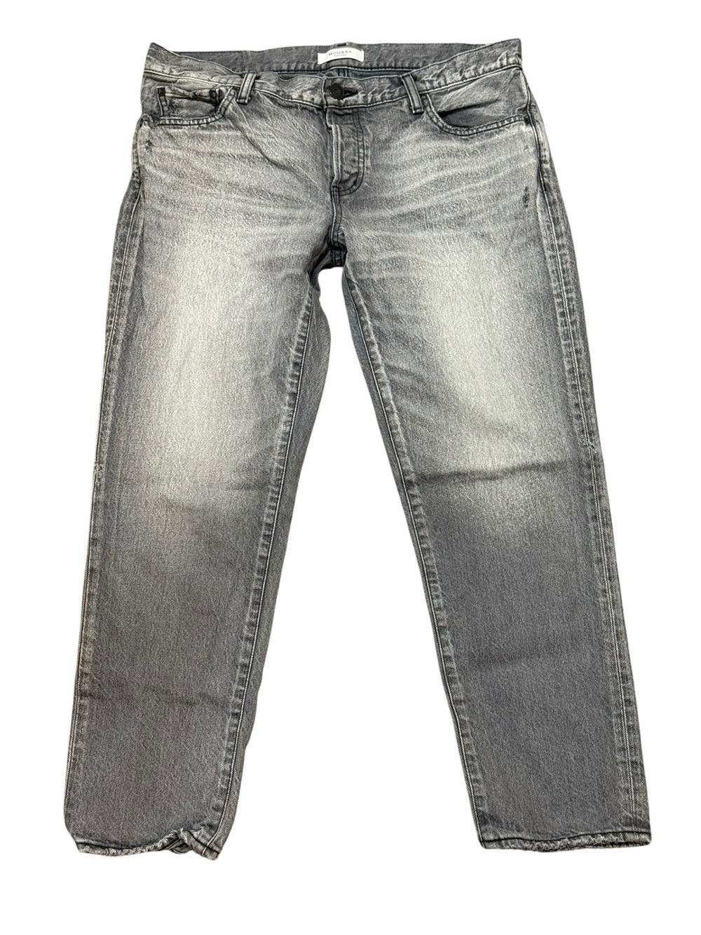 Moussy Vintage HOWA straight leg jeans gray wash size 29 Japanese minimalist